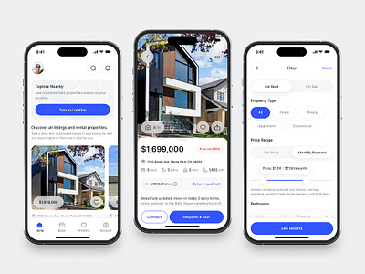 Realestate Property Mobile App al estate mobile app design