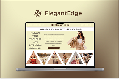 Online Clothing Store Website fashion homepgae ui ux web design