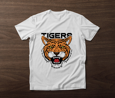 Tigers T-Shirt Design animation design graphic design illustration motion graphics t shirt t shirt design tshirt