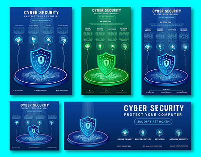 MORDANT CYBER SECURITY FLYER,INSTAGRAM,FACEBOOK COVER AND POST datasecurity