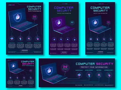 MORDANT CYBER SECURITY FLYER,INSTAGRAM,FACEBOOK COVER AND POST datasecurity
