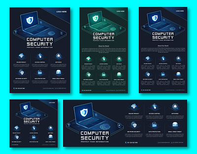 MORDANT CYBER SECURITY FLYER,INSTAGRAM,FACEBOOK COVER AND POST datasecurity