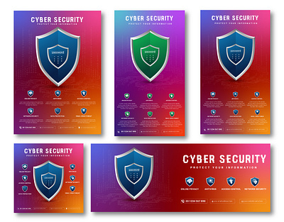 MORDANT CYBER SECURITY FLYER,INSTAGRAM,FACEBOOK COVER AND POST datasecurity