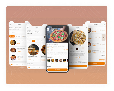 Food App UI 3d animation creation design graphic design idea logo mobile app motion graphics ui ux