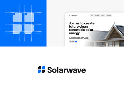 Solarwave - Solar Panel Branding app branding graphic design logo ui websi website