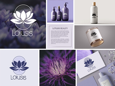 Lotusis Beauty amazing art awesome beauty brand brand identity branding cosmetics design graphic design illustration logo logo design minimalistic mockup modern ui