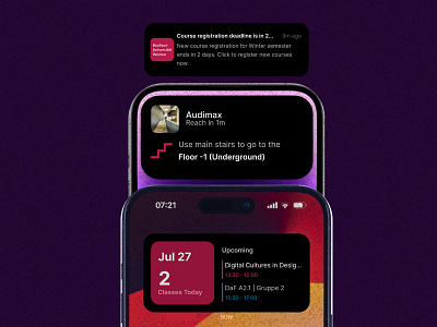 Visualizing, a mobile app for Bauhaus University of Weimar bauhaus behavior design camera navigation case study digital navigation education education app mobile ui phone ui uiux case study university app