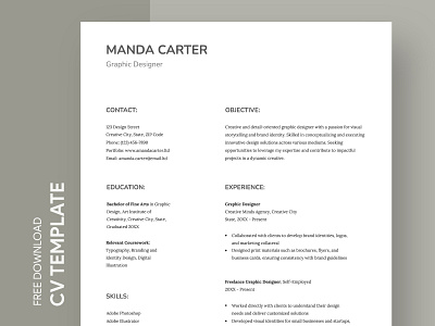 White Simple Professional CV Free Google Docs Template curriculum vitae cv cv design cv template docs free google docs templates free template free template google docs google google docs google docs cv template google docs resume template professional cv resume template simple cv template white simple cv