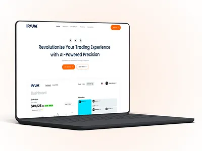 Trending Website Mockup branding design figma illustration landing page mockup ui web web design website website mockup