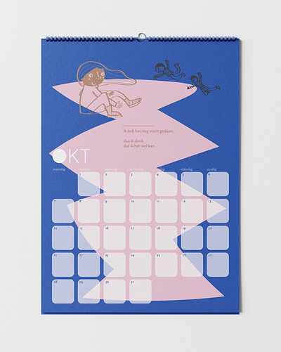 Calender 2024 calander design illustration kalender print tekst