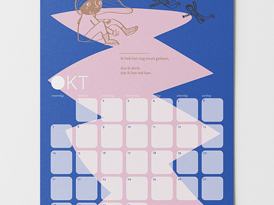 Calender 2024 calander design illustration kalender print tekst