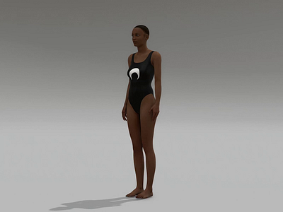 Marine Serre 3d digital swimsuit 3d ar art augmented reality design digital extended reality fashion garment kristina vilyams marine serre metaverse nft swimsuit ux xr