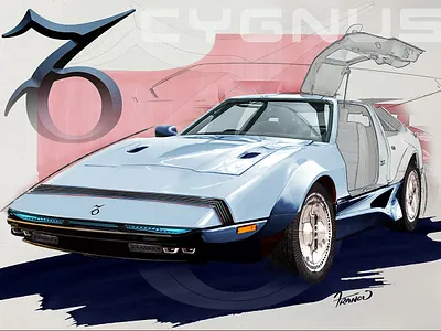 Car Design by Moreno Franco branding ca car illustration cl classic car design graphic design illustration moreno franco art typography