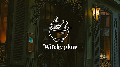 Logo for a witch shop branding graphic design logo