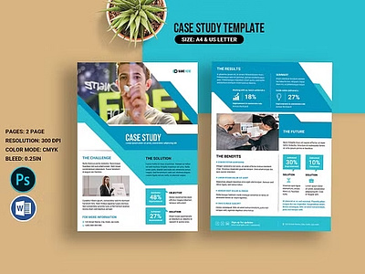 Case Study Flyer Template agency best case study booklet brief bulletin business case case study case study flyer clean corporate creative document informational marketing ms word multipurpose photoshop template presentation professional