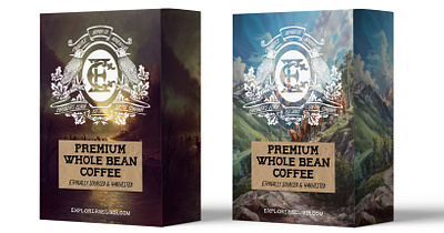 Explorer’s Elixir Coffee Co Coffee Packaging Design coffee co.