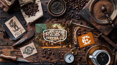 Explorer’s Elixir Coffee Co Coffee Branding coffee co.