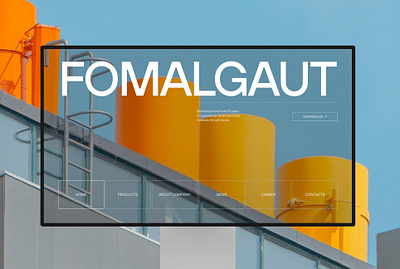 FOMALGAUT / Innovative B2B Website Concept b2b bitrix branding design figma interface ui user experience