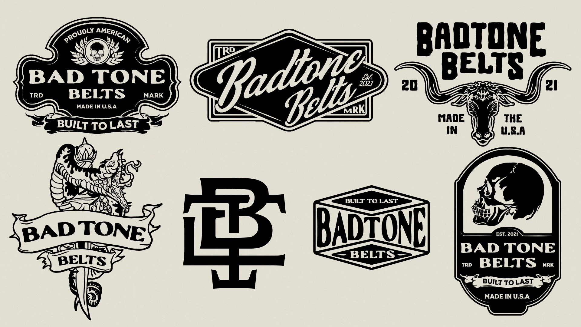 Medium Size Branding Kit Portfolio 2023 badge designs blackwork branding hand lettering illustration logo design tattoo