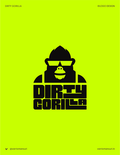 Dirty Gorilla animal logo branding gorilla identity logo logo design logotype mark symbol