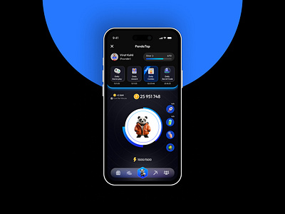Panda Tap - App Ui crypto app ui crypto mobile app mining mining app mining mobile app design mobile app design modern modern app modern ui app ui app design