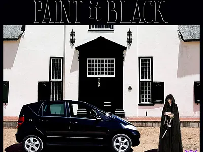 Paint it Black - Mercedes A170 car car illustration donna darkwolf illustration mercedes a170 moreno franco art paint it black