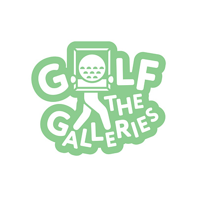 Golf the Galleries 9 hole art ball branding character contemporary course gallery golf golfing green mini golf miniature golf modern putt putt walking