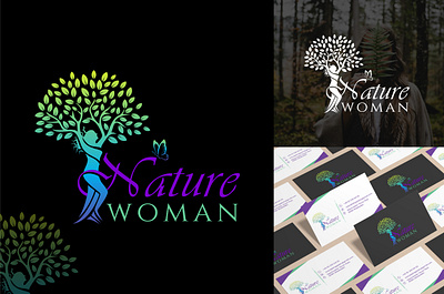 "NATURE WOMAN"- Beauty Brand Logo Design beauty logo brand book brand guideline brand identity brand logo branding creative logo design graphic design lifestyle logo logo