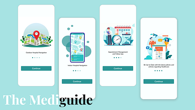 The Mediguide (UI/UX Case-Study) 3rdyear case study collegeproject design figma funlearning healthcare hospital hospitalnavi individualproject informationarch navigation productdesign prototyping research ui uiux uiuxdesign userstudies ux