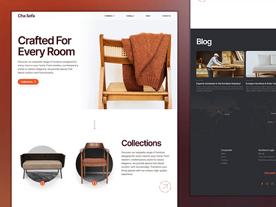 Furniture Store Landing Page Design animation dailyui ecommerce furniture interface landing landingpage ui uidesign uxdesign