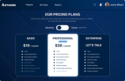 Pricing Table - Daily UI #030 daily ui pricing table ui design