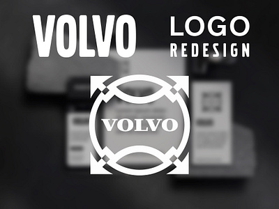 VOLVO LOGO REDESIGN. branding dribbble graphic design logo logo design logo type rebrand redesign social media volvo