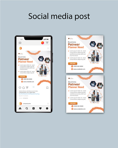 social media post design template post banner