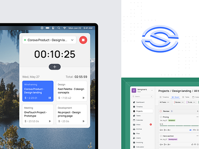 Stasket - time tracking / task management app branding concept dashboard design figma mac task taskmanagement tasks time timeline timetrack tracking ui uiux userexperience ux webapp webdesign