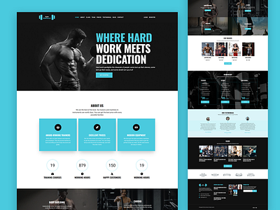 Gym Website Design design landing page design layout minimal ui user interface ux web design website website desing