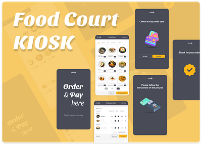 Self Food order POS UI Design app design figma kiosk uiux