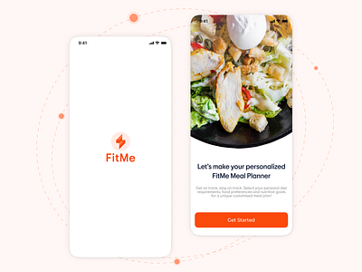 FitMe App Ui Design app ui design figma fitme health medical mockups planner screens ux visuals