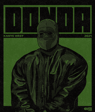 Kanye West - Donda (2021) album donda graphic design hip hop illustration kanye west