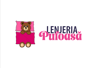 Pink Logo bear design graphic design illustration logo pink