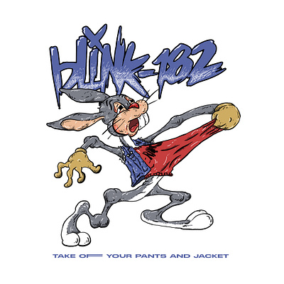 Blink-182 animation artwork band blink182 design graphic design ill illustration poppunk punk