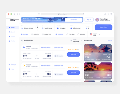 Travel booking app UI (Web) app design travel travelbooking ui uiux ux website website design