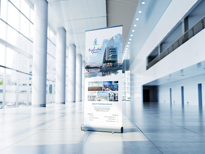 Exploration Tower Roll-Up Banner advertising banner banner design branding design drawing graphic design illustration illustrations logo marketing marketing design roll up banner signage signage design typography vector