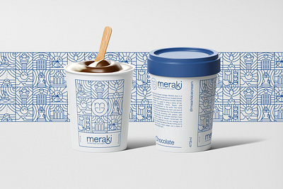 Meraki Homemade Ice cream branding branding graphic design visual identity design