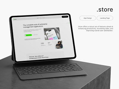 .store Landing Page aala.store crm landing page product app product landing page product website responsive app saas ux landing web application