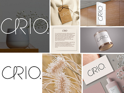 CRIO Brand branding graphic design hand writing logo logo design minimalist modern subtle typography