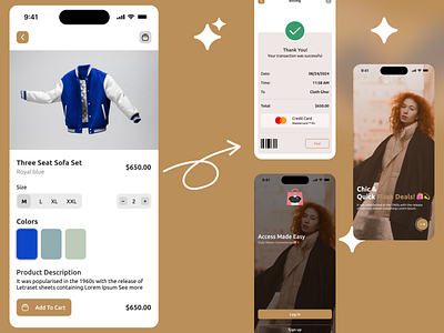 E-Commerce Fasion App UI Design anik ux app appuiux fashion app intercaction design landing page product design saas uiux website