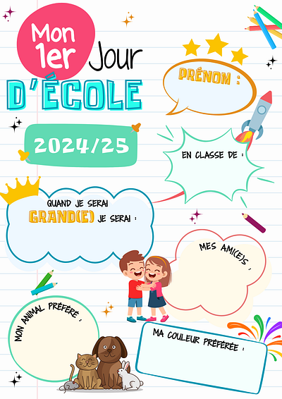 Ressource Pédagogique - Fiche élève arty conception ecole enseignement formation graphic design illustration print ressource pédagogique template éducation