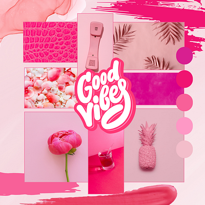 Moodboard - Post Instagram arty branding canva design graphic design illustration instagram logo mood moodboard palette couleur post