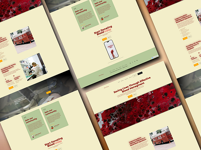 Blood Managing website backend blood donattion branding bright colors databses figma figma to webflow ngo non profit website ui uiux design ux webflow website development