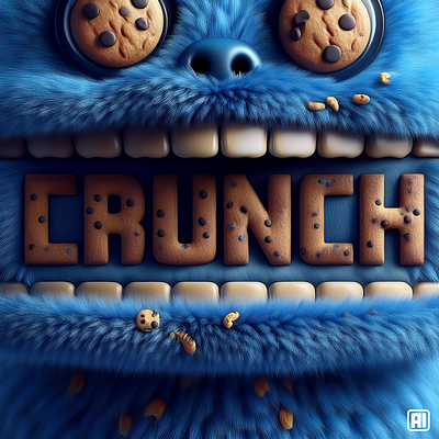 Cookie Crunch art branding design graphic design illustration typography vector